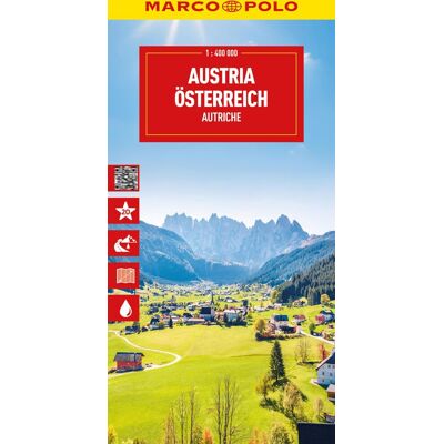 Marco Polo Reisekarte Österreich 1:400.000: Straßenkarte Und Autokarte Mit Sehenswerten Strecken, Highlights Und Digitaler Erweiterung (Marco Polo Maps) - Publicité Marco Polo Reisekarte Österreich 1:400.000: Straßenkarte Und Autokarte Mit Sehenswerten Strecken, Highlights Und Digitaler Erweiterung (Marco Polo Maps) - Publicité