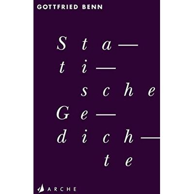 Gottfried Benn Statische Gedichte - Publicité Gottfried Benn Statische Gedichte - Publicité