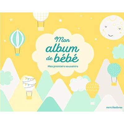 Merci les livres Mon Album De Bébé : Mes Premiers Souvenirs - Publicité Merci les livres Mon Album De Bébé : Mes Premiers Souvenirs - Publicité