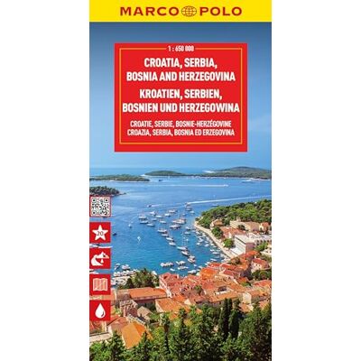 Marco Polo Reisekarte Kroatien, Serbien, Bosnien Und Herzegowina 1:650.000: Slowenien, Kosovo, Montenegro (Marco Polo Wegenkaart) - Publicité Marco Polo Reisekarte Kroatien, Serbien, Bosnien Und Herzegowina 1:650.000: Slowenien, Kosovo, Montenegro (Marco Polo Wegenkaart) - Publicité
