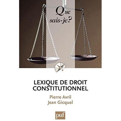 Pierre Avril Lexique De Droit Constitutionnel - Publicité Pierre Avril Lexique De Droit Constitutionnel - Publicité