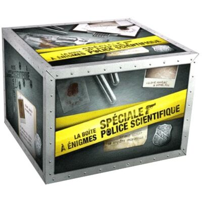 Marabout La Boîte À Énigmes : Spéciale Police Scientifique - Publicité Marabout La Boîte À Énigmes : Spéciale Police Scientifique - Publicité