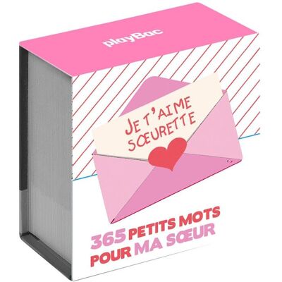 Je T'Aime Soeurette : 365 Petits Mots Pour Ma Soeur - Publicité Je T'Aime Soeurette : 365 Petits Mots Pour Ma Soeur - Publicité