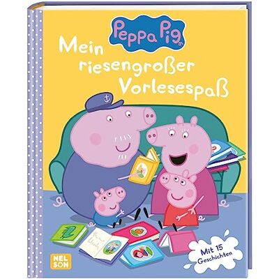 Peppa Pig: Mein Riesengroßer Vorlesespaß: Mit 15 Geschichten Vorlesen Ab 3 Jahren - Publicité Peppa Pig: Mein Riesengroßer Vorlesespaß: Mit 15 Geschichten Vorlesen Ab 3 Jahren - Publicité