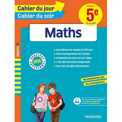 Collectif Maths 5e, Cycle 4, 12-13 Ans : Nouveaux Programmes 2016 - Publicité Collectif Maths 5e, Cycle 4, 12-13 Ans : Nouveaux Programmes 2016 - Publicité