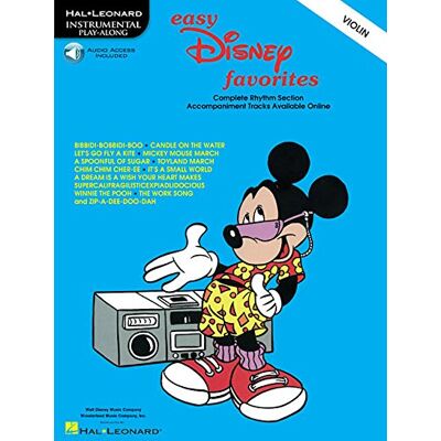Various Easy Disney Favorites For Violin Vln Book/cd - Publicité Various Easy Disney Favorites For Violin Vln Book/cd - Publicité