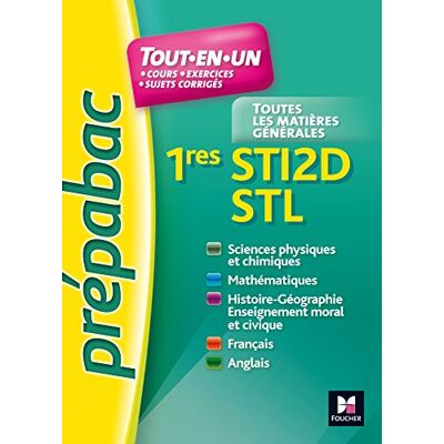 Collectif Tout-En-Un 1res Sti2d, Stl : Toutes Les Matières Générales - Publicité Collectif Tout-En-Un 1res Sti2d, Stl : Toutes Les Matières Générales - Publicité
