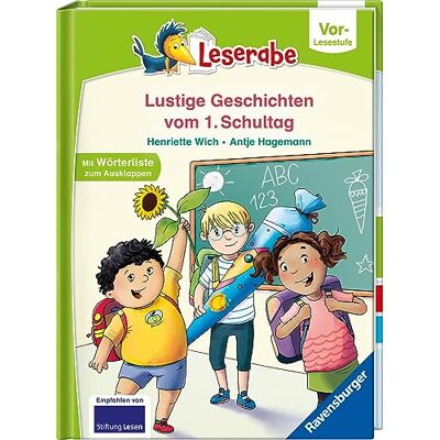 Henriette Wich Geschichten Vom Ersten Schultag - Lesen Lernen Mit Dem Leserabe - Erstlesebuch - Kinderbuch Ab 5 Jahren - Erstes Lesen - (Leserabe Vorlesestufe) - Publicité Henriette Wich Geschichten Vom Ersten Schultag - Lesen Lernen Mit Dem Leserabe - Erstlesebuch - Kinderbuch Ab 5 Jahren - Erstes Lesen - (Leserabe Vorlesestufe) - Publicité