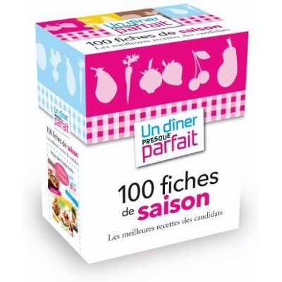 Hachette Un Dîner Presque Parfait : 100 Fiches De Saison : Les Meilleurs Recettes Des Candidats - Publicité Hachette Un Dîner Presque Parfait : 100 Fiches De Saison : Les Meilleurs Recettes Des Candidats - Publicité