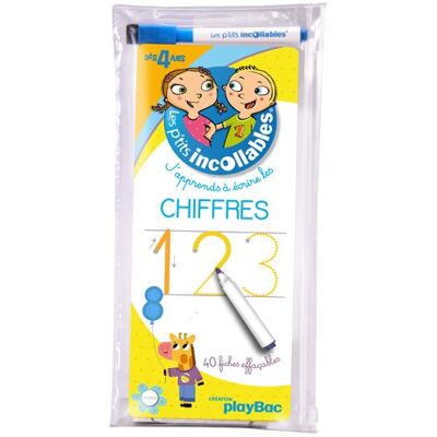Play Bac J'Apprends À Écrire Les Chiffres Dès 4 Ans : 40 Fiches Effaçables - Publicité Play Bac J'Apprends À Écrire Les Chiffres Dès 4 Ans : 40 Fiches Effaçables - Publicité