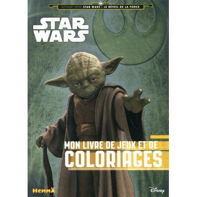 Disney Star Wars : Voyage Vers Star Wars, Le Réveil De La Force : Mon Livre De Jeux Et De Coloriages (Yoda) - Publicité Disney Star Wars : Voyage Vers Star Wars, Le Réveil De La Force : Mon Livre De Jeux Et De Coloriages (Yoda) - Publicité