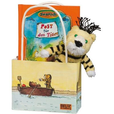 Janosch-Freundschaftstüte Tiger. Bilderbuch »post Für Den Tiger« Mit Plüsch-Tiger (12 Cm) Und Geschenktasche - Publicité Janosch-Freundschaftstüte Tiger. Bilderbuch »post Für Den Tiger« Mit Plüsch-Tiger (12 Cm) Und Geschenktasche - Publicité