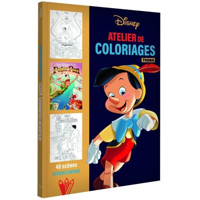 Disney Teens : Atelier De Coloriages : Affiches Vintage - Publicité Disney Teens : Atelier De Coloriages : Affiches Vintage - Publicité