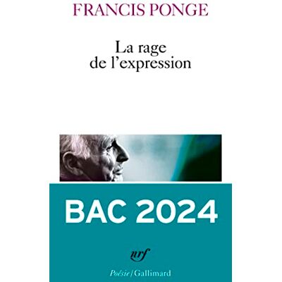 Francis Ponge La Rage De L'Expression - Publicité Francis Ponge La Rage De L'Expression - Publicité