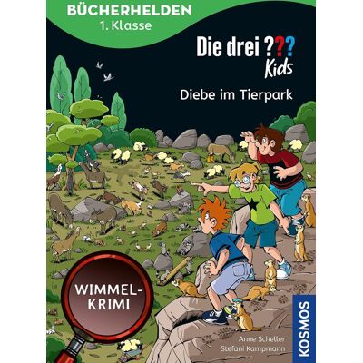 Anne Scheller Die Drei ??? Kids, Bücherhelden 1. Klasse, Diebe Im Tierpark: Wimmel-Krimi - Leicht Lesen Lernen Ab 6 Jahre - Mit Tollen Wimmelseiten - Ermittle Gemeinsam Mit Justus, Peter Und Bob Und Löse Den Fall - Publicité Anne Scheller Die Drei ??? Kids, Bücherhelden 1. Klasse, Diebe Im Tierpark: Wimmel-Krimi - Leicht Lesen Lernen Ab 6 Jahre - Mit Tollen Wimmelseiten - Ermittle Gemeinsam Mit Justus, Peter Und Bob Und Löse Den Fall - Publicité