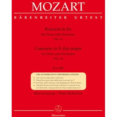 Konzert 4 Es-Dur Kv 495 - Hrn Orch. Horn, Horn In F, Horn In D, Klavier - Publicité Konzert 4 Es-Dur Kv 495 - Hrn Orch. Horn, Horn In F, Horn In D, Klavier - Publicité