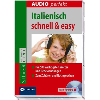 Compact Redaktion Italienisch Schnell & Easy: Vokabeltrainer / Wortschatztrainer Auf Cd Mit Begleitbuch. Die 500 Wichtigsten Wörter Und Redewendungen. Compact Silverline - Publicité Compact Redaktion Italienisch Schnell & Easy: Vokabeltrainer / Wortschatztrainer Auf Cd Mit Begleitbuch. Die 500 Wichtigsten Wörter Und Redewendungen. Compact Silverline - Publicité