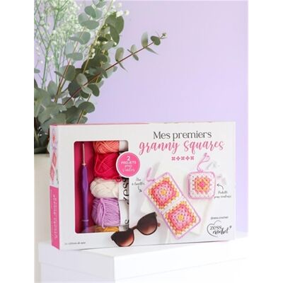 Mes Premiers Granny Squares : 2 Projets Pour S'Initier - Publicité Mes Premiers Granny Squares : 2 Projets Pour S'Initier - Publicité