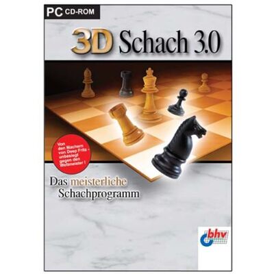 bhv Software GmbH & Co. KG 3d-Schach 3.0, 1 Cd-Rom Das Meisterliche Schachprogramm. Für Windows 95, 98, Me, 2000, Nt 4.X, Xp - Publicité bhv Software GmbH & Co. KG 3d-Schach 3.0, 1 Cd-Rom Das Meisterliche Schachprogramm. Für Windows 95, 98, Me, 2000, Nt 4.X, Xp - Publicité