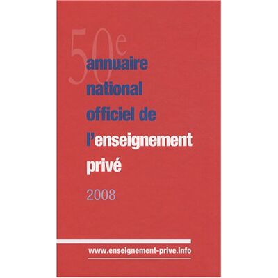 ONPC Annuaire National Officiel De L'Enseignement Prive 2008 - Publicité ONPC Annuaire National Officiel De L'Enseignement Prive 2008 - Publicité