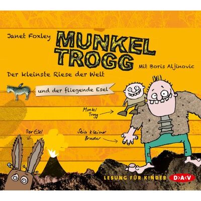 Janet Foxley Munkel Trogg - Der Kleinste Riese Der Welt Und Der Fliegende Esel - Publicité Janet Foxley Munkel Trogg - Der Kleinste Riese Der Welt Und Der Fliegende Esel - Publicité
