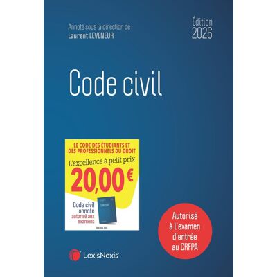 Collectif Code Civil 2026 - Publicité Collectif Code Civil 2026 - Publicité