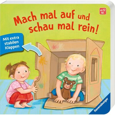 Sandra Grimm Mach Mal Auf Und Schau Mal Rein! - Pappbilderbuch Ab 12 Monate - Mit Extra Stabilen Klappen Zum Spielen Und Entdecken - Publicité Sandra Grimm Mach Mal Auf Und Schau Mal Rein! - Pappbilderbuch Ab 12 Monate - Mit Extra Stabilen Klappen Zum Spielen Und Entdecken - Publicité