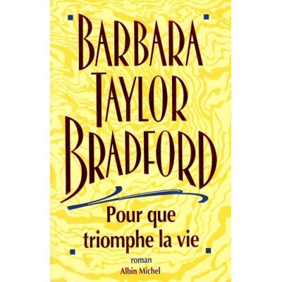 Bradford, Barbara Taylor Pour Que Triomphe La Vie - Publicité Bradford, Barbara Taylor Pour Que Triomphe La Vie - Publicité