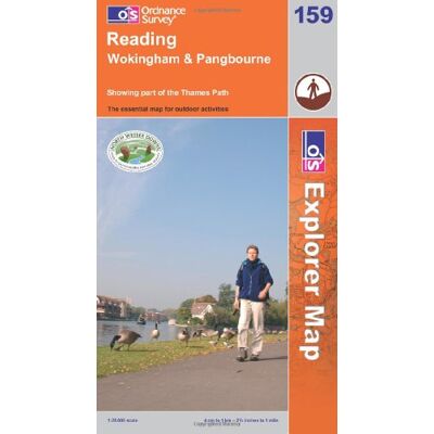 Ordnance Survey Reading, Wokingham And Pangbourne (Os Explorer Map) - Publicité Ordnance Survey Reading, Wokingham And Pangbourne (Os Explorer Map) - Publicité