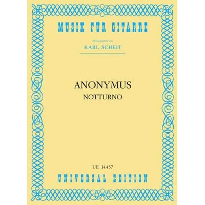 Anonymous Notturno - Publicité Anonymous Notturno - Publicité