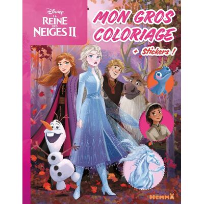 Collectif Disney La Reine Des Neiges 2 : Mon Gros Coloriage + Stickers ! (Olaf, Anna, Elsa, Kristoff) - Publicité Collectif Disney La Reine Des Neiges 2 : Mon Gros Coloriage + Stickers ! (Olaf, Anna, Elsa, Kristoff) - Publicité