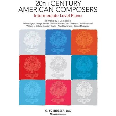 Various 20th Century American Composers Intermediate Level Piano - Pf Bk: Noten Für Klavier: 41 Works By 9 Composers - Publicité Various 20th Century American Composers Intermediate Level Piano - Pf Bk: Noten Für Klavier: 41 Works By 9 Composers - Publicité