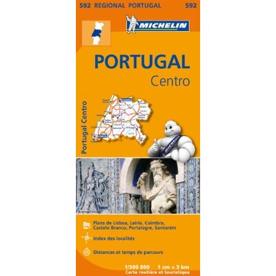 Portugal Centre 11592 Carte ' Regional ' Michelin Kaart - Publicité Portugal Centre 11592 Carte ' Regional ' Michelin Kaart - Publicité