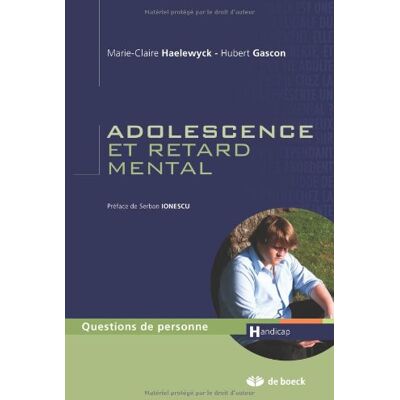Hubert Gascon Adolescence Et Retard Mental - Publicité Hubert Gascon Adolescence Et Retard Mental - Publicité