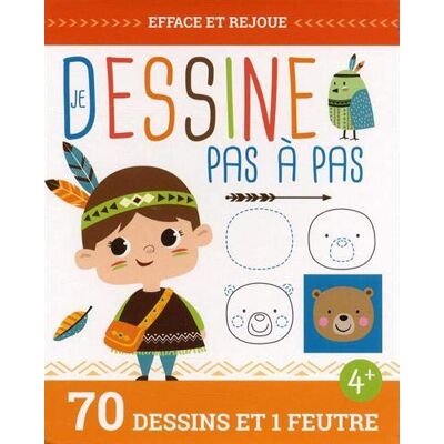 Idees Book Creations Je Dessine Pas À Pas : 70 Dessins Et 1 Feutre - Publicité Idees Book Creations Je Dessine Pas À Pas : 70 Dessins Et 1 Feutre - Publicité