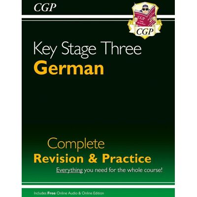 CGP Books Ks3 German Complete Revision & Practice (With Free Online Edition & Audio) - Publicité CGP Books Ks3 German Complete Revision & Practice (With Free Online Edition & Audio) - Publicité