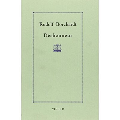 R Borchardt Déshonneur : Une Tragédie - Publicité R Borchardt Déshonneur : Une Tragédie - Publicité