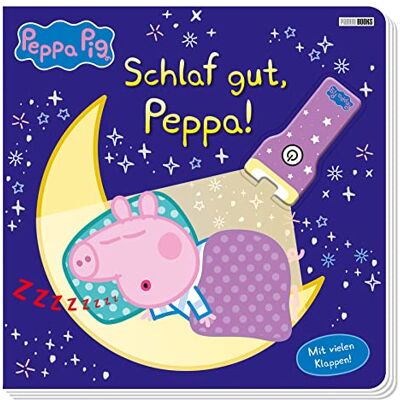 Panini Peppa Pig: Schlaf Gut, Peppa!: Pappbilderbuch Mit Klappen Und Taschenlampe - Publicité Panini Peppa Pig: Schlaf Gut, Peppa!: Pappbilderbuch Mit Klappen Und Taschenlampe - Publicité