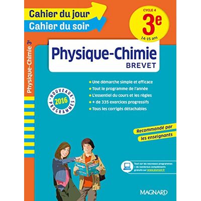 Collectif Physique-Chimie 3e, Cycle 4, 14-15 Ans : Brevet : Nouveaux Programmes 2016 - Publicité Collectif Physique-Chimie 3e, Cycle 4, 14-15 Ans : Brevet : Nouveaux Programmes 2016 - Publicité