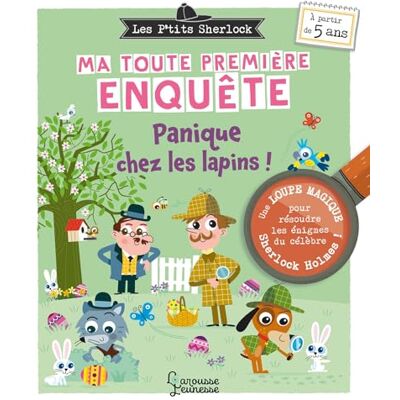 Sandra Lebrun Les P'Tits Sherlock : Ma Toute Première Enquête. Panique Chez Les Lapins ! - Publicité Sandra Lebrun Les P'Tits Sherlock : Ma Toute Première Enquête. Panique Chez Les Lapins ! - Publicité