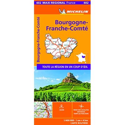 Bourgogne-Franche-Comte, France - Michelin Maxi Regional Map (France Maxi Regional) - Publicité Bourgogne-Franche-Comte, France - Michelin Maxi Regional Map (France Maxi Regional) - Publicité