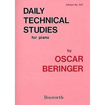 Oscar Beringer: Daily Technical Studies For Piano / Tägliche Technische Studien Für Klavier - Publicité Oscar Beringer: Daily Technical Studies For Piano / Tägliche Technische Studien Für Klavier - Publicité