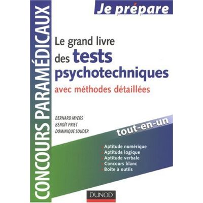 Bernard Myers Le Grand Livre Des Tests Psychotechniques : Avec Méthodes Détaillées - Publicité Bernard Myers Le Grand Livre Des Tests Psychotechniques : Avec Méthodes Détaillées - Publicité