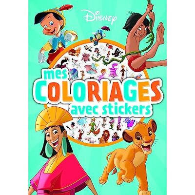 Disney : Mes Coloriages Avec Stickers : Les Vieux Classiques Disney - Publicité Disney : Mes Coloriages Avec Stickers : Les Vieux Classiques Disney - Publicité