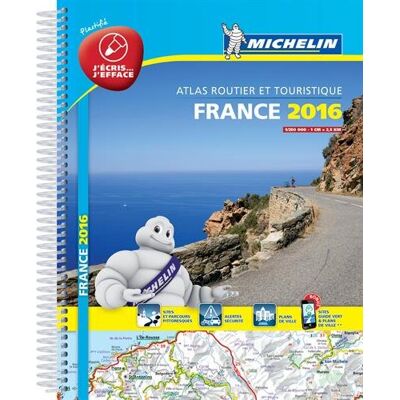 Michelin France 2016 : Atlas Routier Et Touristique : Plastifié - Publicité Michelin France 2016 : Atlas Routier Et Touristique : Plastifié - Publicité