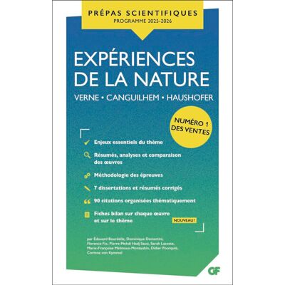 Edouard Bourdelle Expériences De La Nature : Verne, Canguilhem, Haushofer : Prépas Scientifiques, Programme 2025-2026 - Publicité Edouard Bourdelle Expériences De La Nature : Verne, Canguilhem, Haushofer : Prépas Scientifiques, Programme 2025-2026 - Publicité