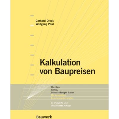 Gerhard Drees Kalkulation Von Baupreisen - Publicité Gerhard Drees Kalkulation Von Baupreisen - Publicité