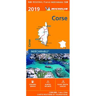 Carte Corse Michelin 2019 - Publicité Carte Corse Michelin 2019 - Publicité