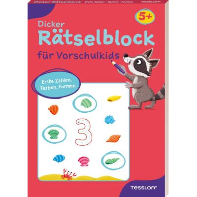 Dicker Rätselblock Für Vorschulkids. Erste Zahlen, Farben, Formen: Viele Bunte Rätsel Für Vorschulkinder. Erste Zahlen, Farben Und Formen. Ab 5 Jahren (Rätsel, Spaß, Spiele) - Publicité Dicker Rätselblock Für Vorschulkids. Erste Zahlen, Farben, Formen: Viele Bunte Rätsel Für Vorschulkinder. Erste Zahlen, Farben Und Formen. Ab 5 Jahren (Rätsel, Spaß, Spiele) - Publicité