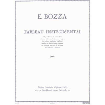 BOZZA Tableau Instrumental - Publicité BOZZA Tableau Instrumental - Publicité